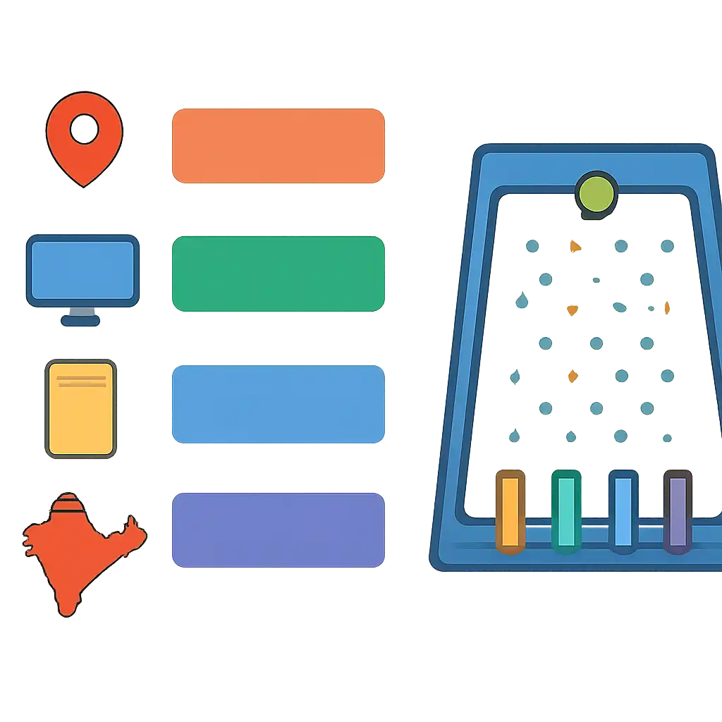 Infographic comparing options using coloured bars and, Where to Play Plinko Game in India