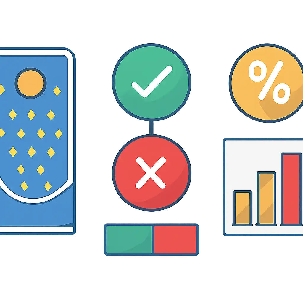 Infographic comparing options using coloured bars and, Is Plinko Game Rigged? Provably Fair and RTP Explained