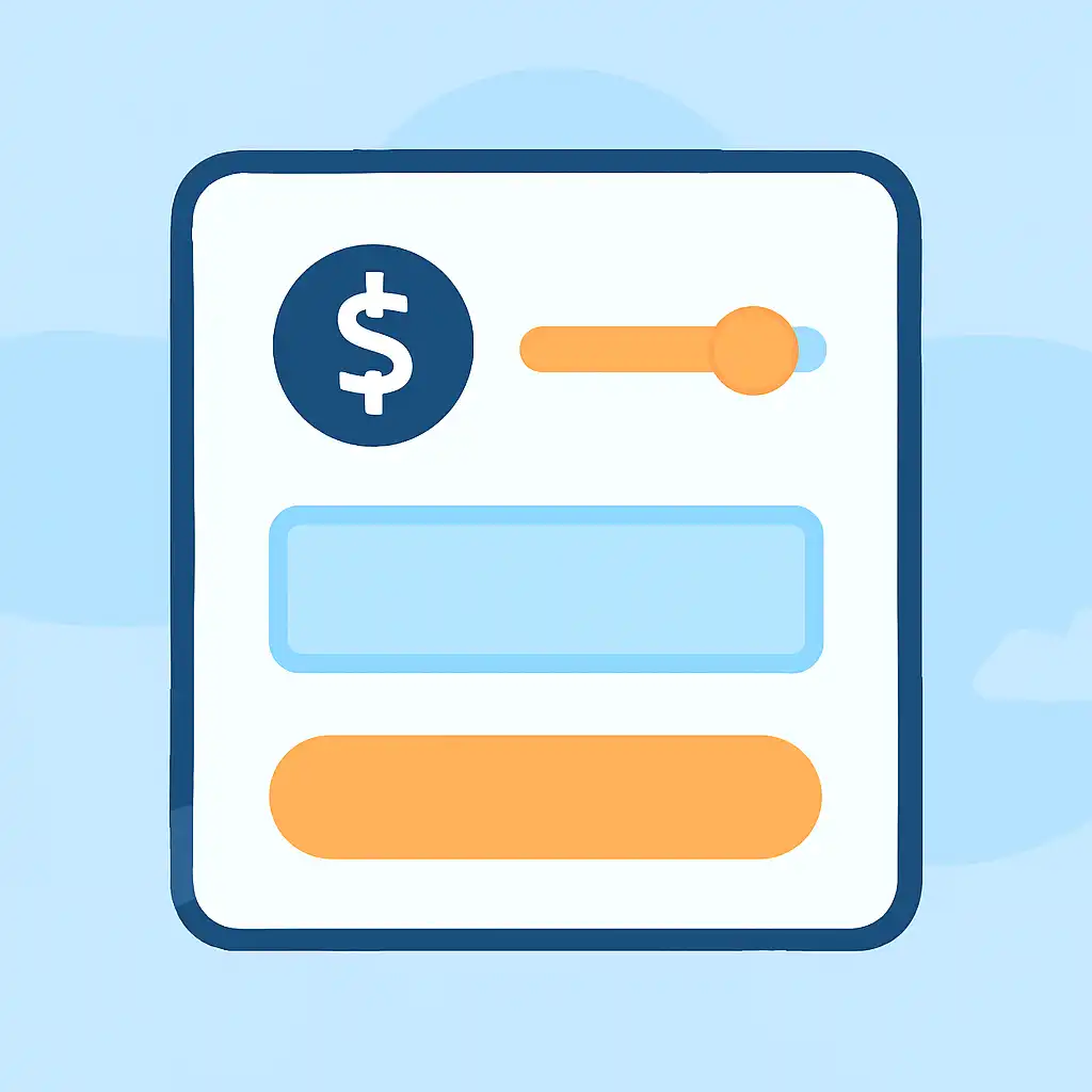 Close-up of button or form field for bankroll management, Plinko Game