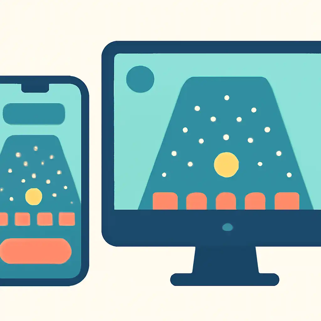 Close-up of button or form field for mobile vs desktop, Plinko Game